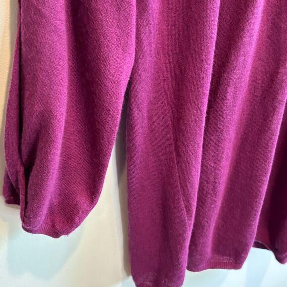 Vince Purple Cashmere Long Length Sweater - size Medium - Picture 3 of 6